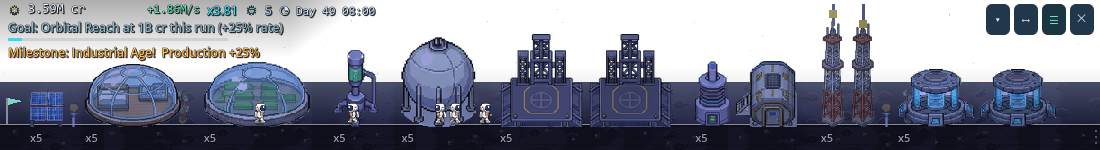 The same colony at night: dozing crew and worklamps